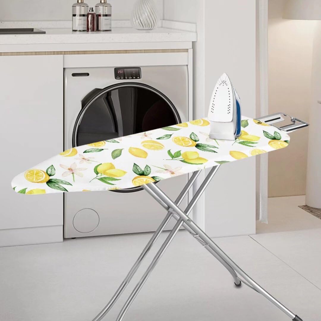 YoungerBABY Lemon Print Ironing Board Cover - Durable Heat-Resistant