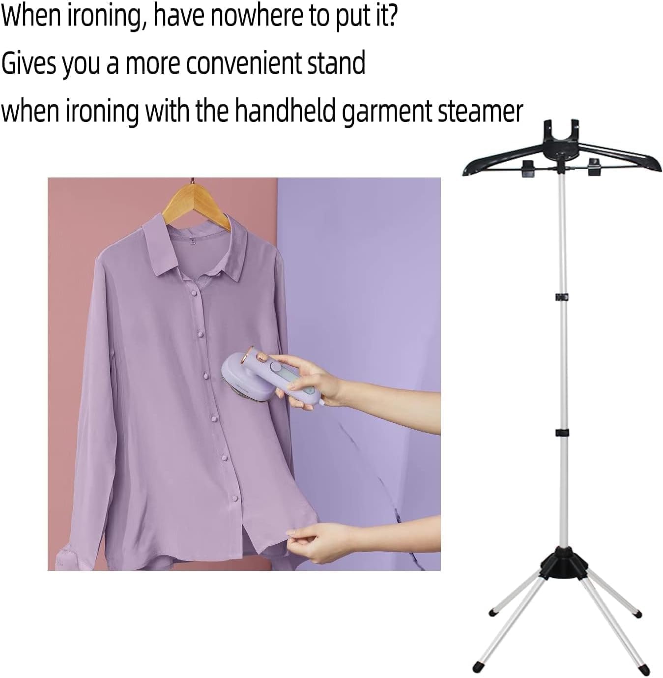 Steamer Rack for Clothes with Ironing Gloves - Garment Steamer