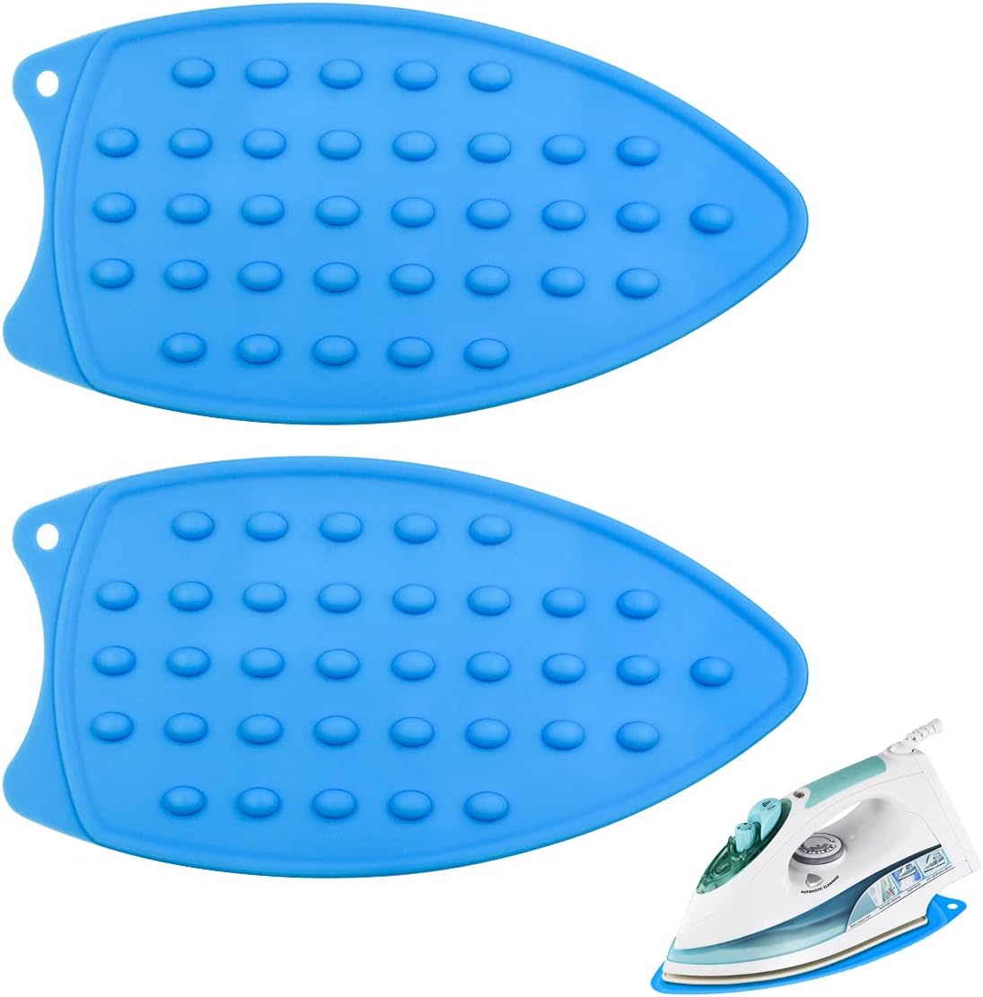 2 Pcs Silicone Iron Rest Pads for Ironing Board FlatCurling Irons