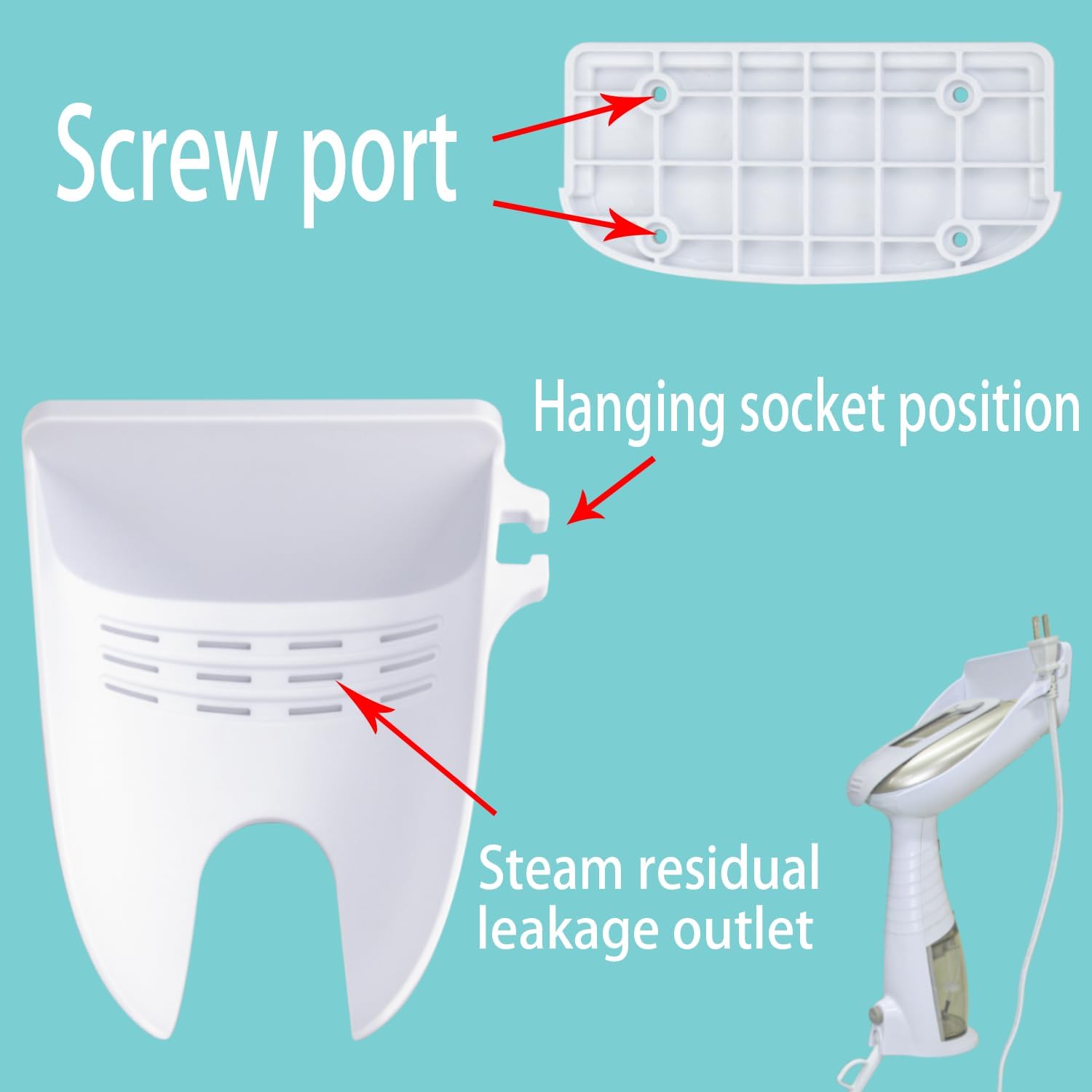 Efficient Wall-Mounted Ironing Board Hanger for Conair Garment Steamer