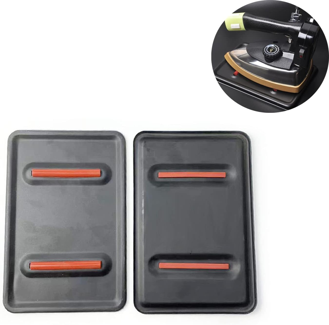 2-Piece Heat-Resistant Iron Rest Pad for Steamers