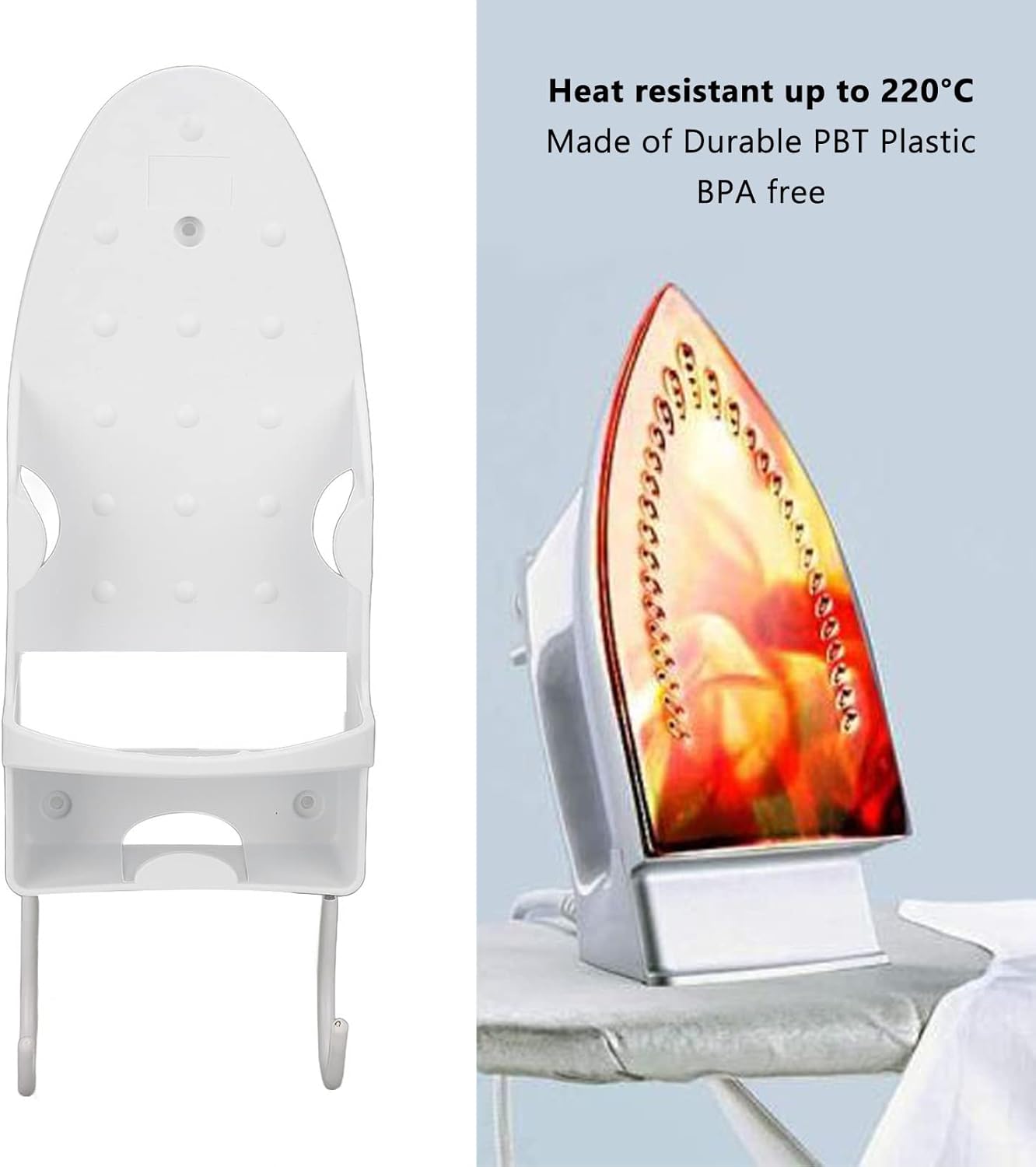 Iron Heat Resistant Wall Mounted Board Rack with Hook for Home