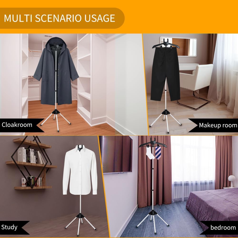 GSUNSOX Foldable Garment Steamer Stand with Ironing Gloves for Clothes