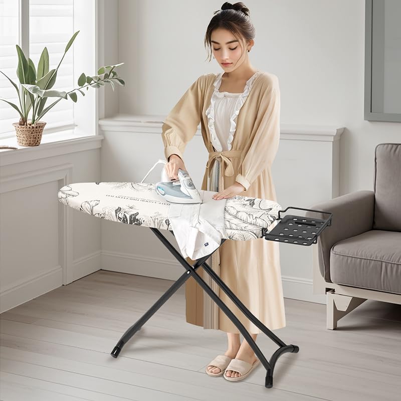 Foldable Ironing Board Adjustable Height White