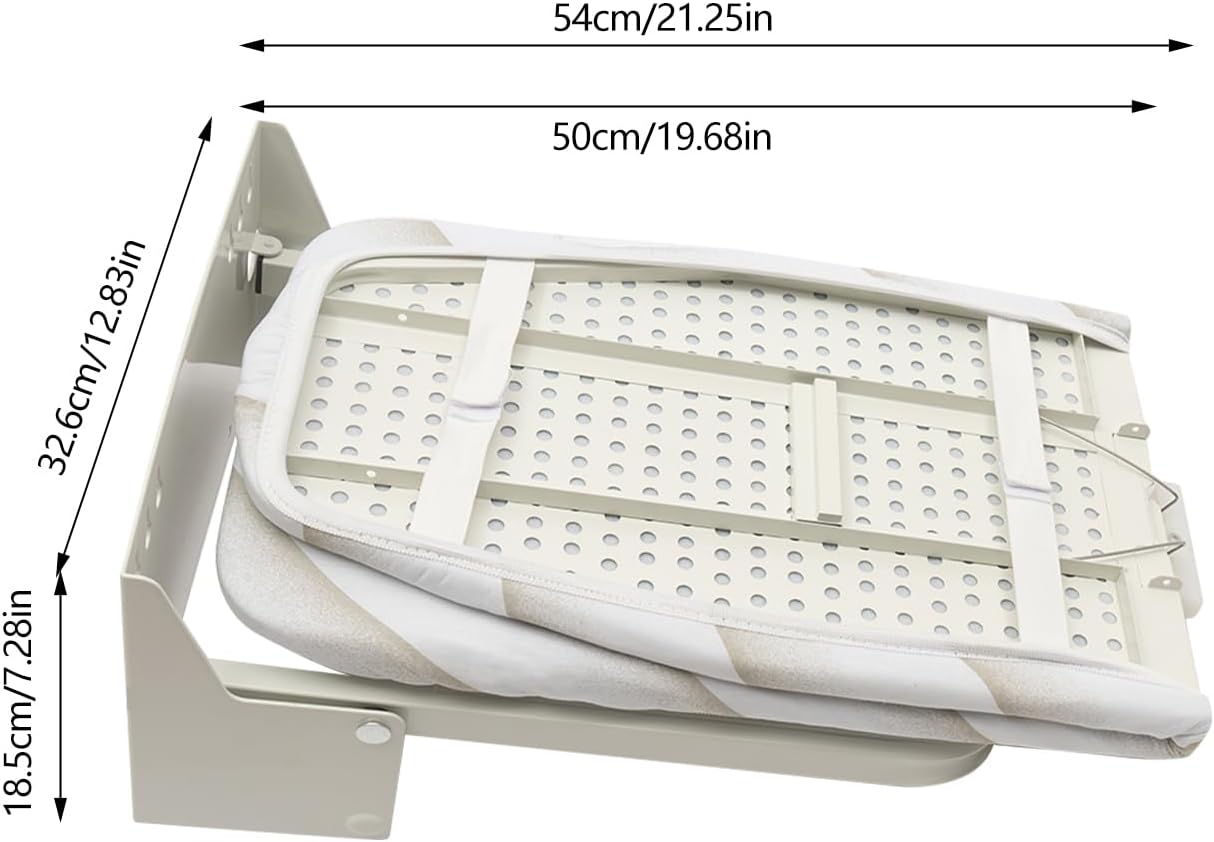Wall-Mounted Ironing Board Durable Space-Saving