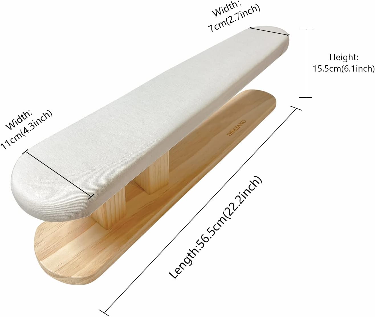 Perfect for daily use compact sturdy ironing board with padded chest sleeve