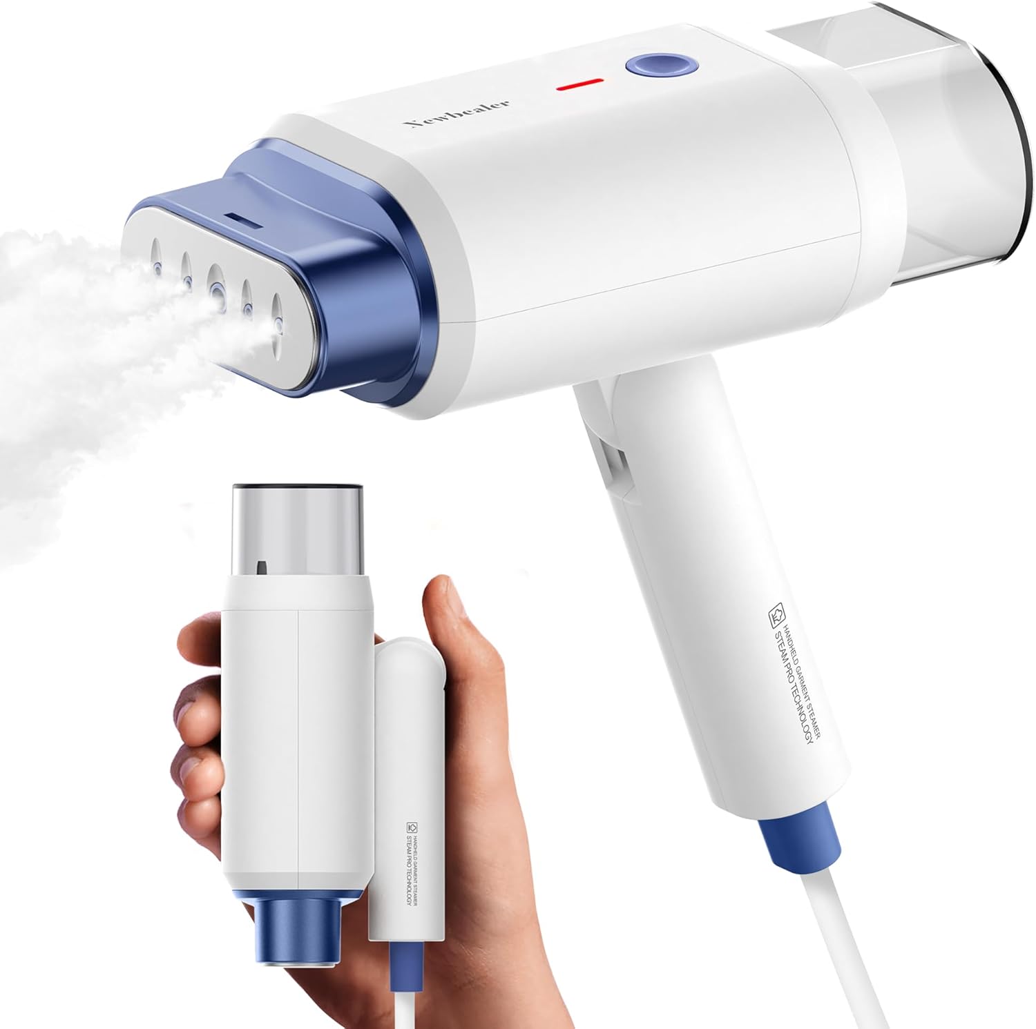 Fast Wrinkle-Free Steamer 1200W Dual Steam Levels Travel-Friendly