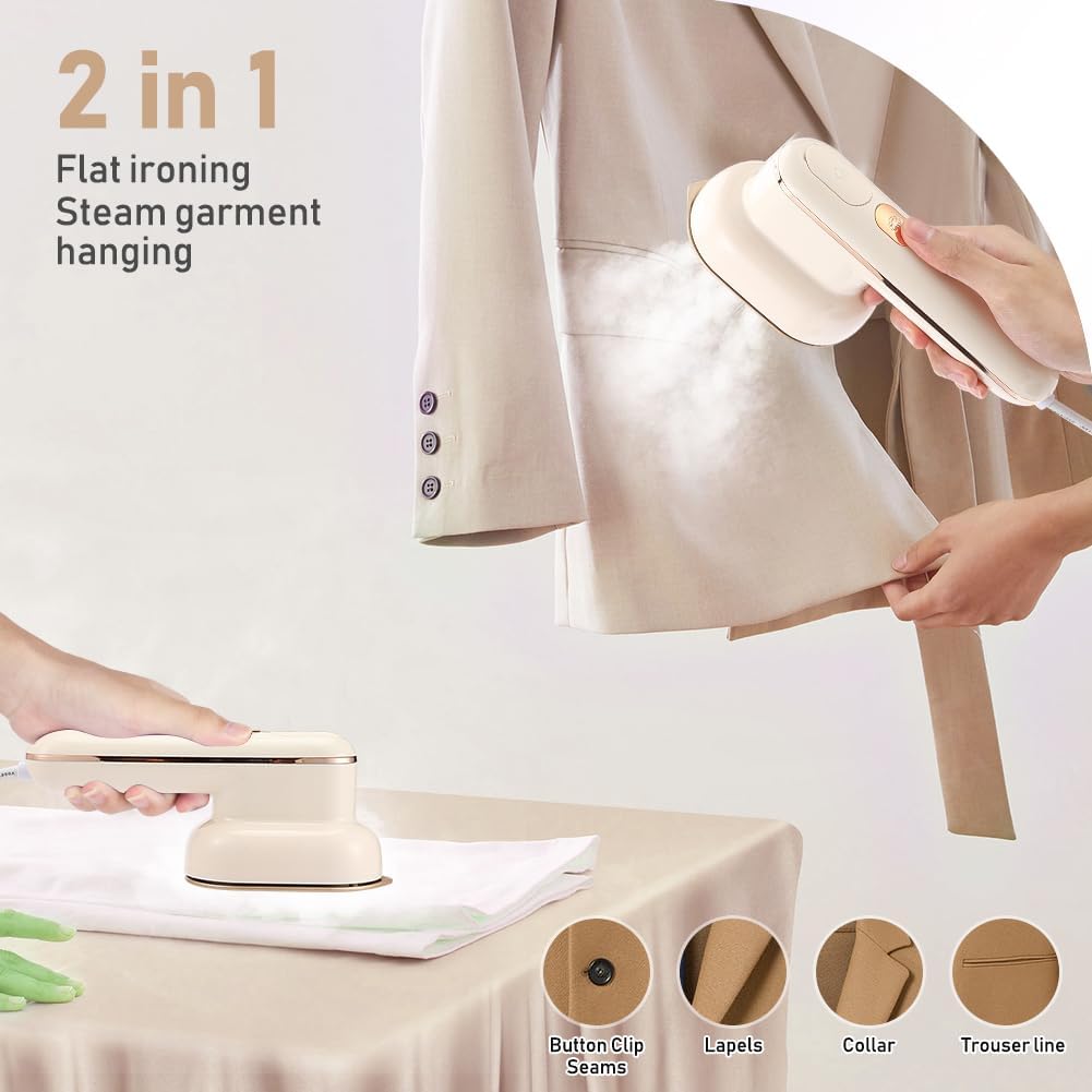 Mini Steam Iron for Clothing Compact Travel Size