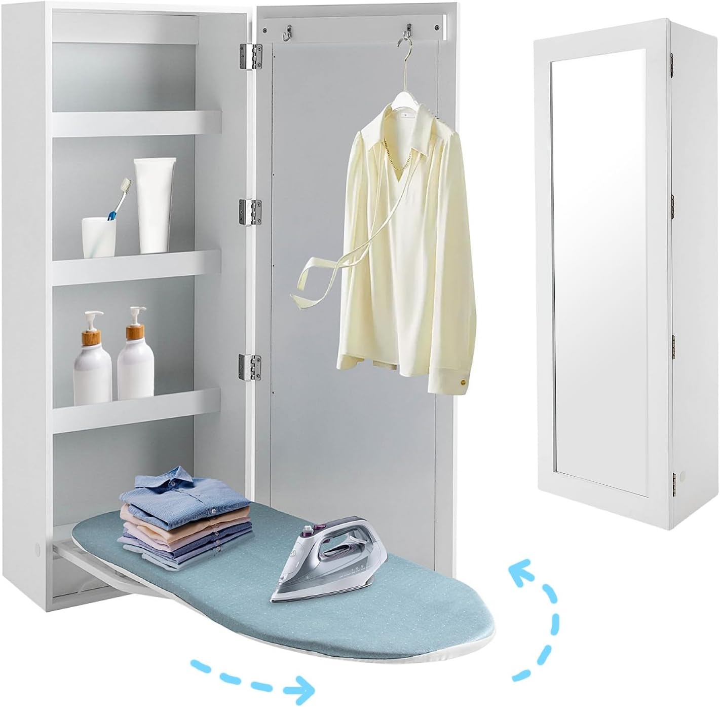 Wall-Mounted Ironing Board Cabinet