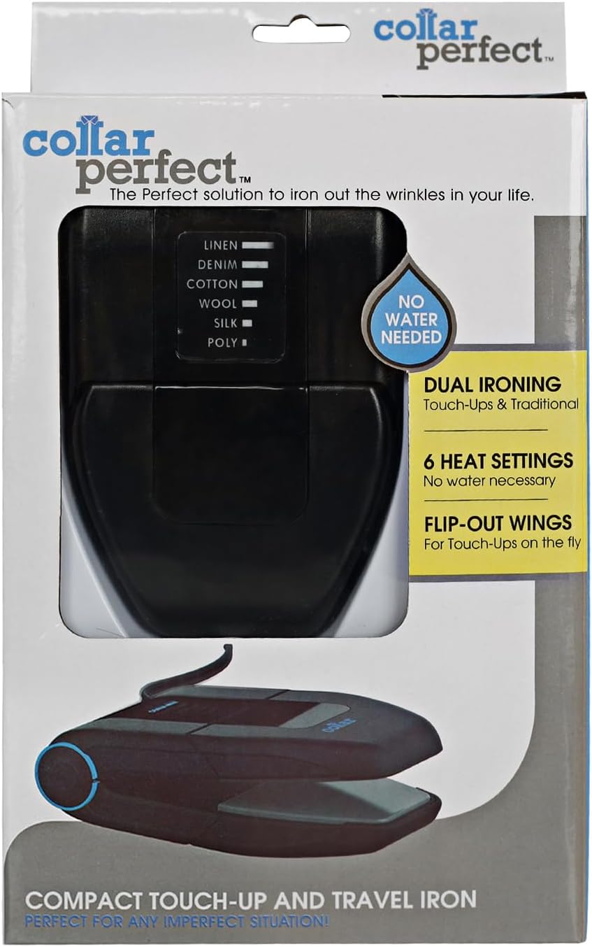Portable Folding Mini Collar Iron 6 Heat Settings