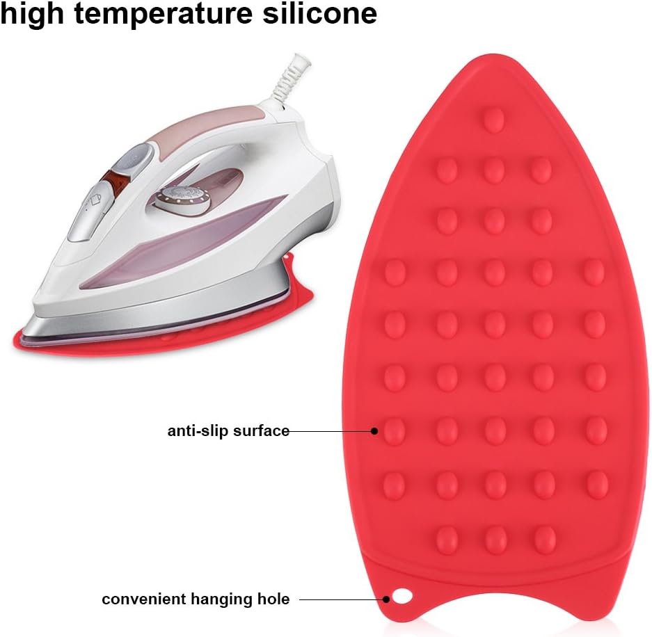 Dsacxixai Silicone Iron Rest Pad Heat-Resistant Non-Stick Mat