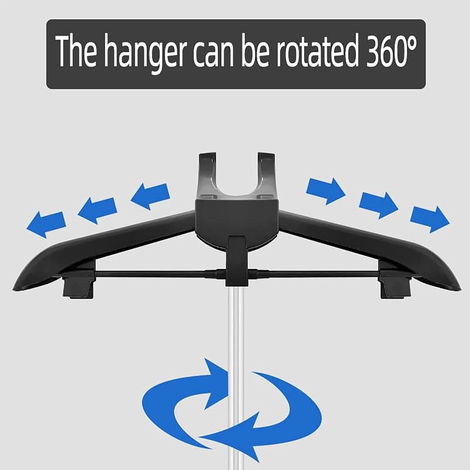 Sturdy Garment Hanger Steamer with 360-Degree Rotation