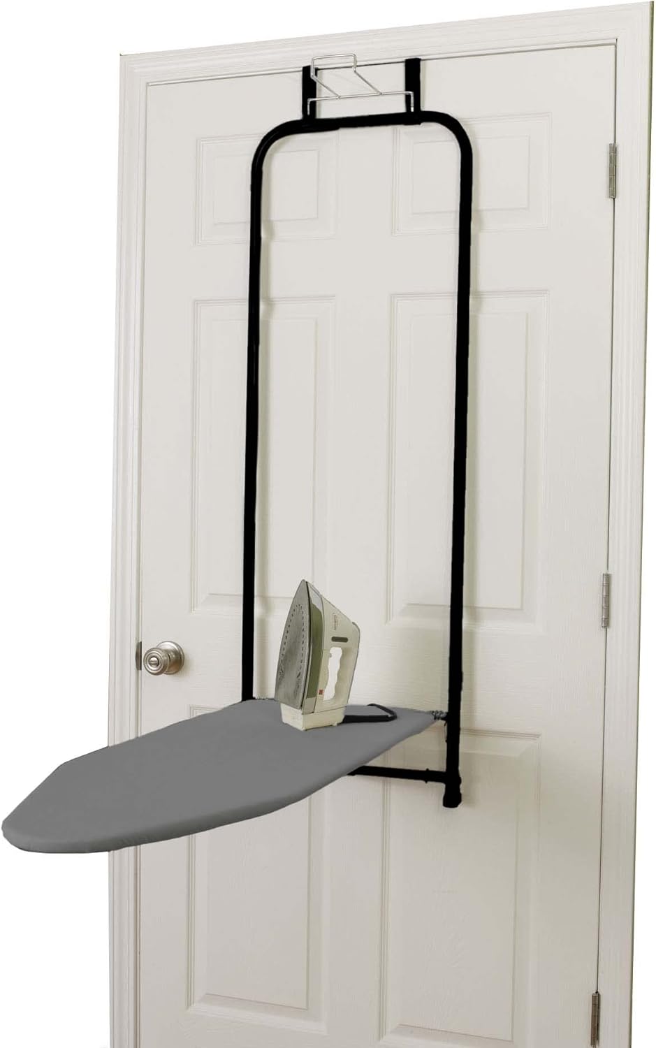 Over the Door Ironing Board Matte Black compact solution for ironing