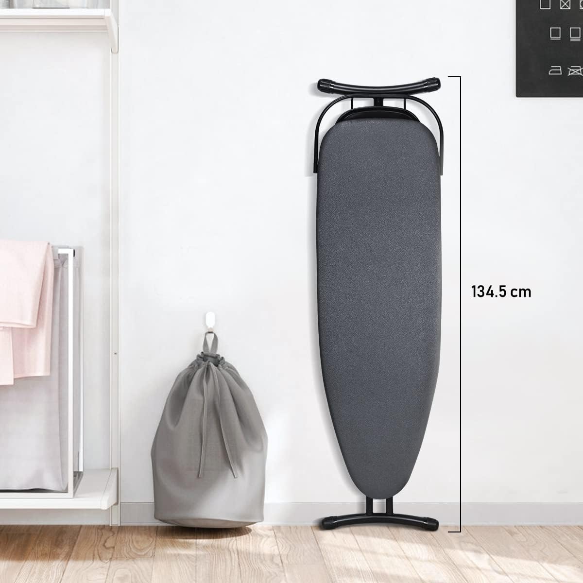 Professional Quality 14x43 Ironing Board with Retractable Rest