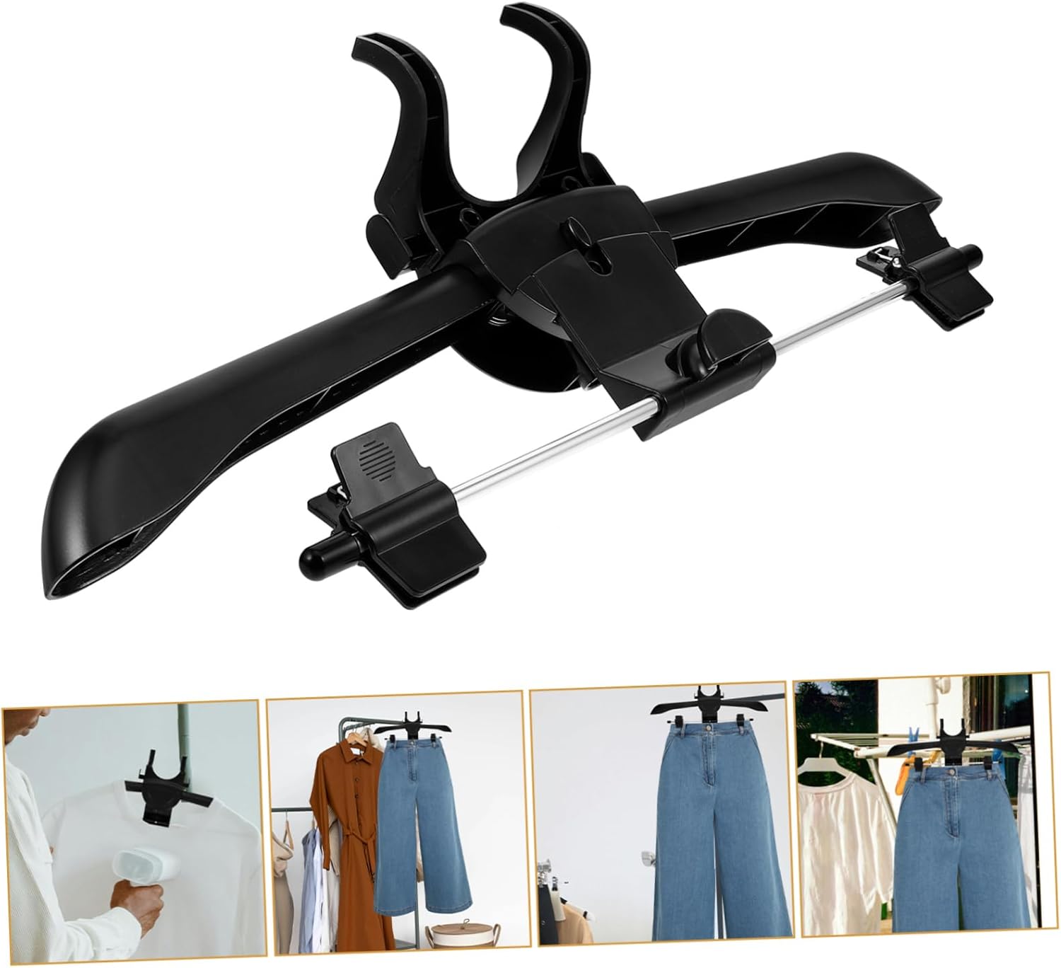 MerryHAPY Garment Steamer Hanger Folding Cloth Rack for Easy Use