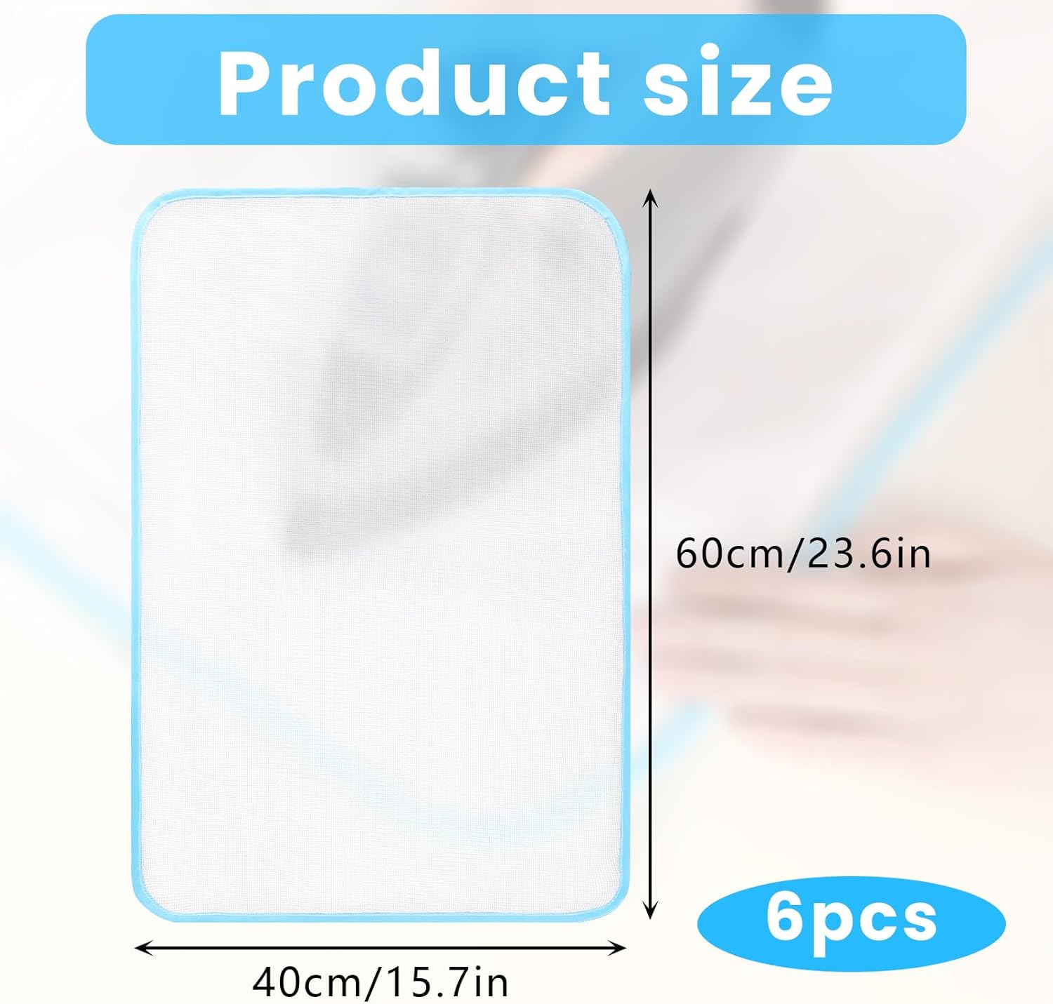 6-Piece Scorch-Saving Ironing Cloth for Protecting Fabrics