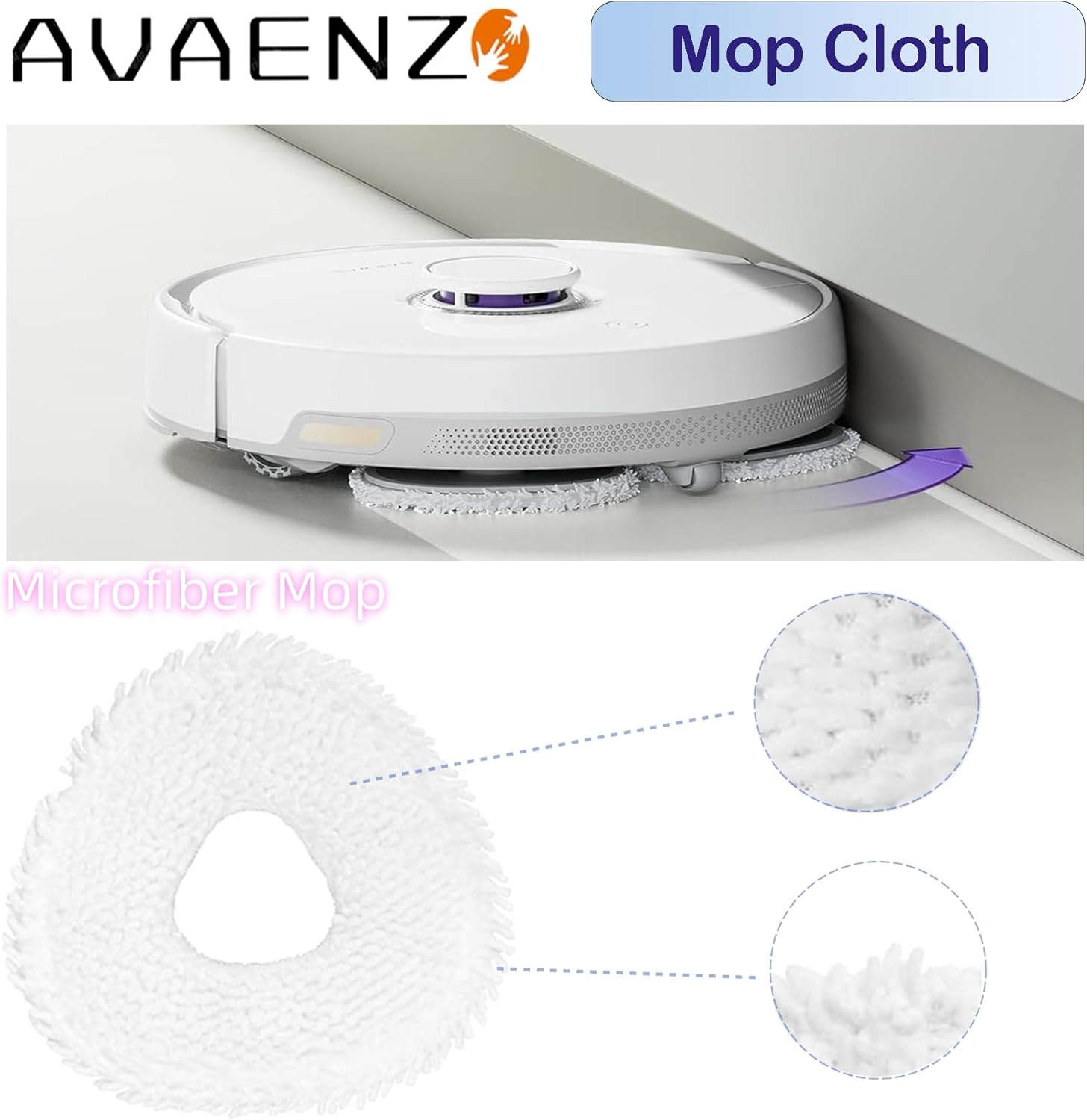 Replacement Mop Pads for Narwal Freo Robot Vacuum