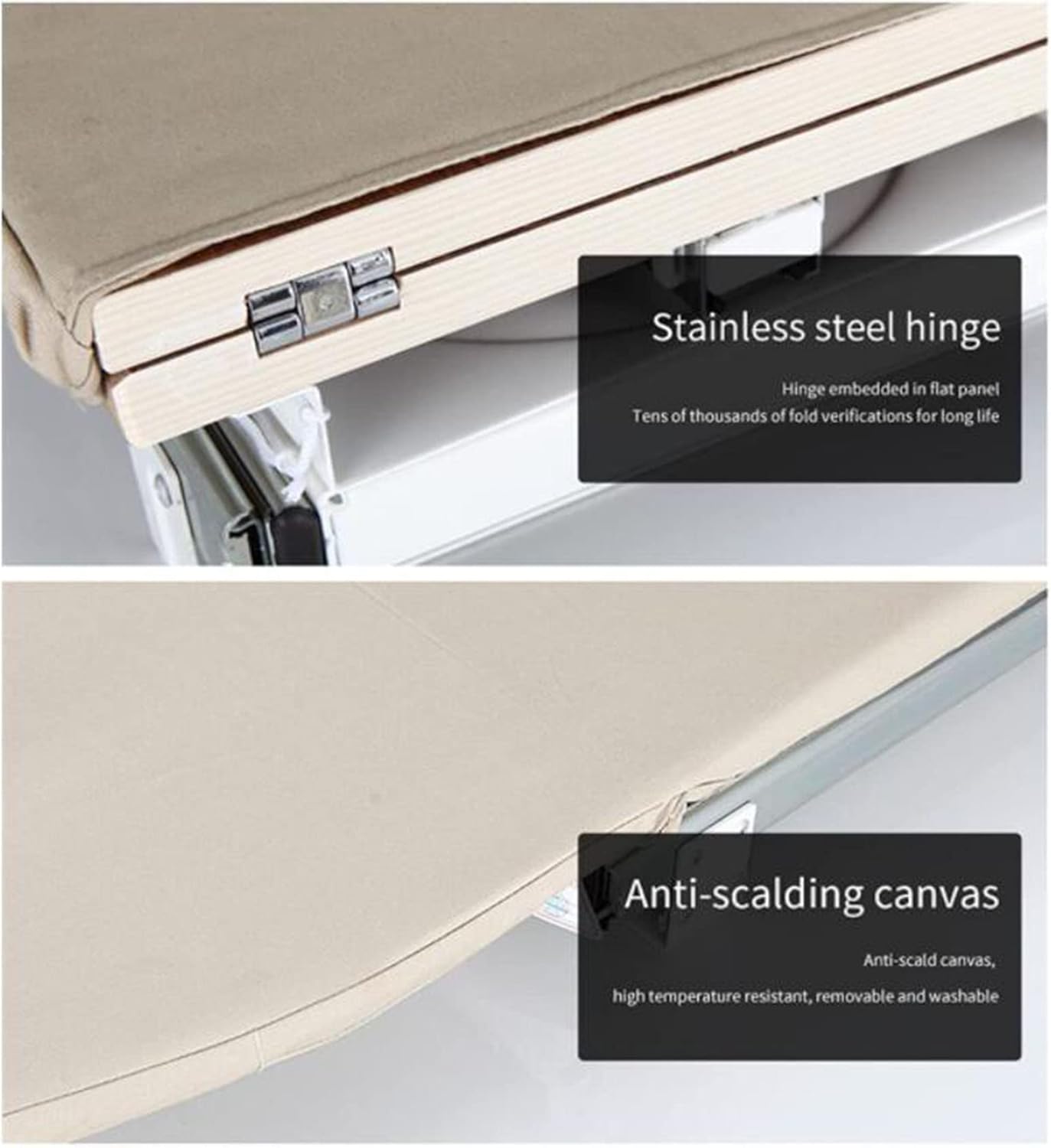 Retractable and foldable ironing board