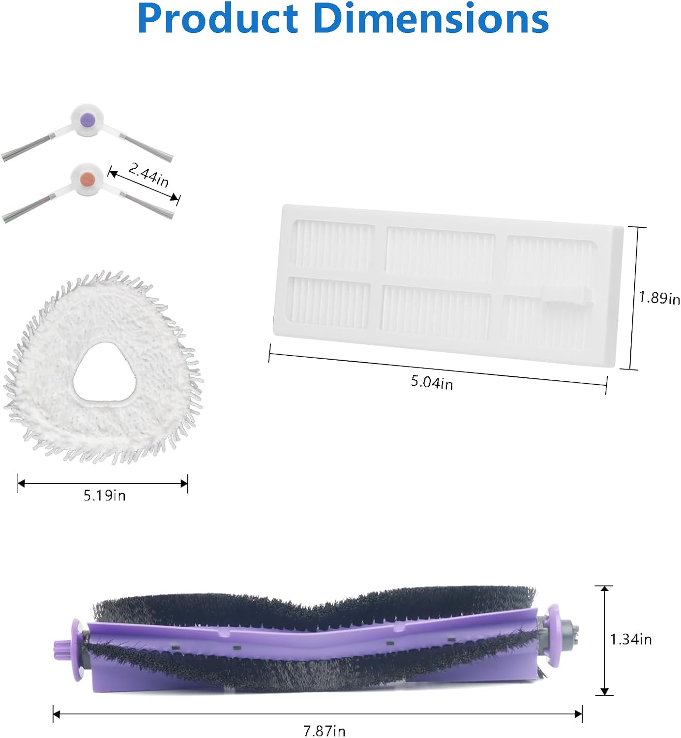 High-Quality Replacement Parts for Narwal Freo Robot Vacuum Cleaner Kit