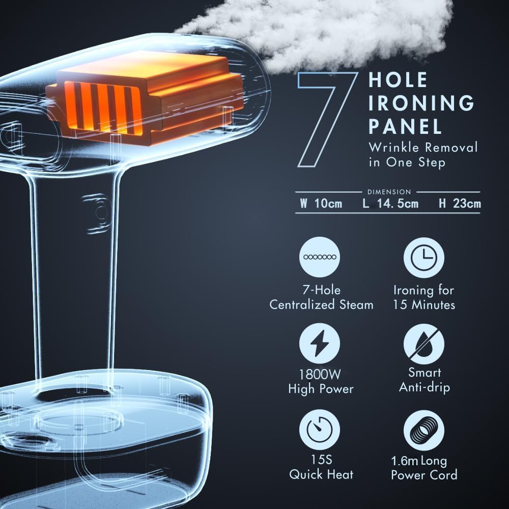 Premium Portable Steam Iron for Clothes