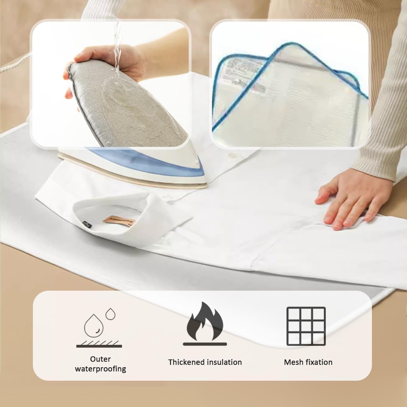Wayuto Over-the-Door Ironing Mat with Hook