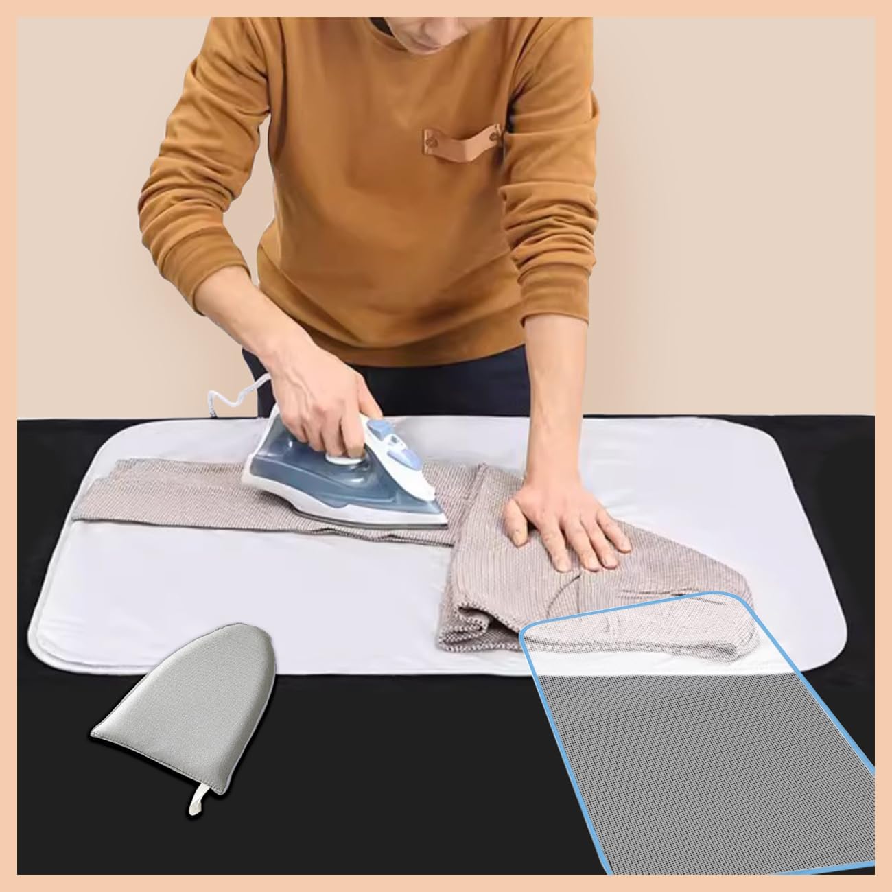 Wayuto Over-the-Door Ironing Mat with Hook