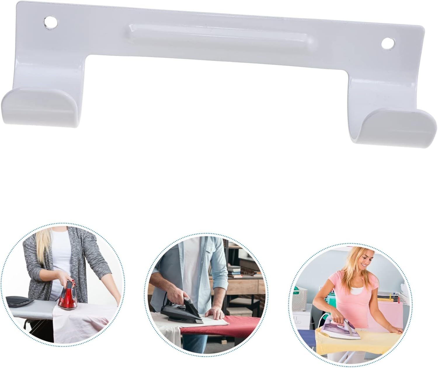 3-Piece Dual-Head Wall-Mounted Ironing Board with Storage
