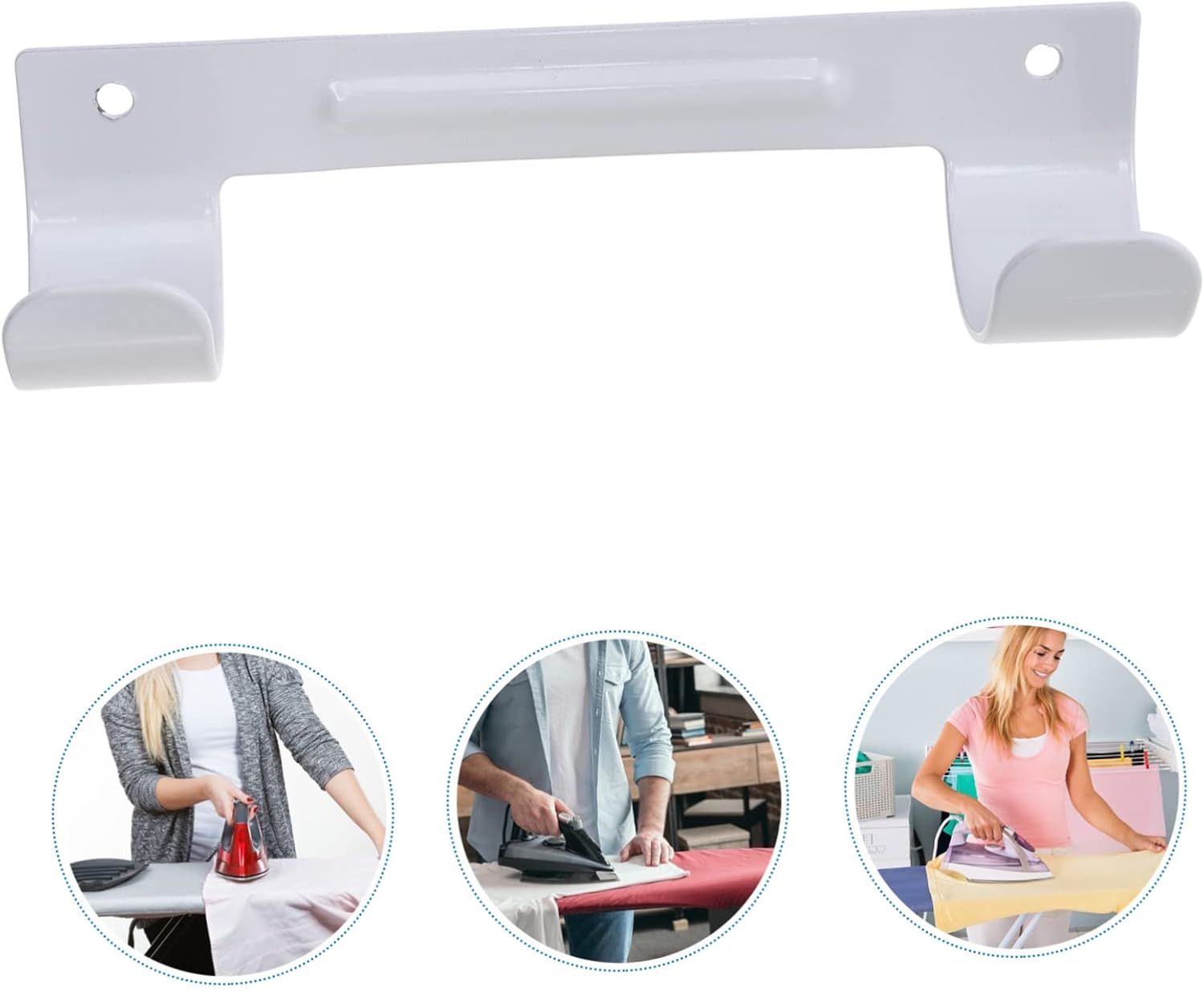 Ciieeo 2 Pcs Wall Mounted Ironing Board Hook Rack