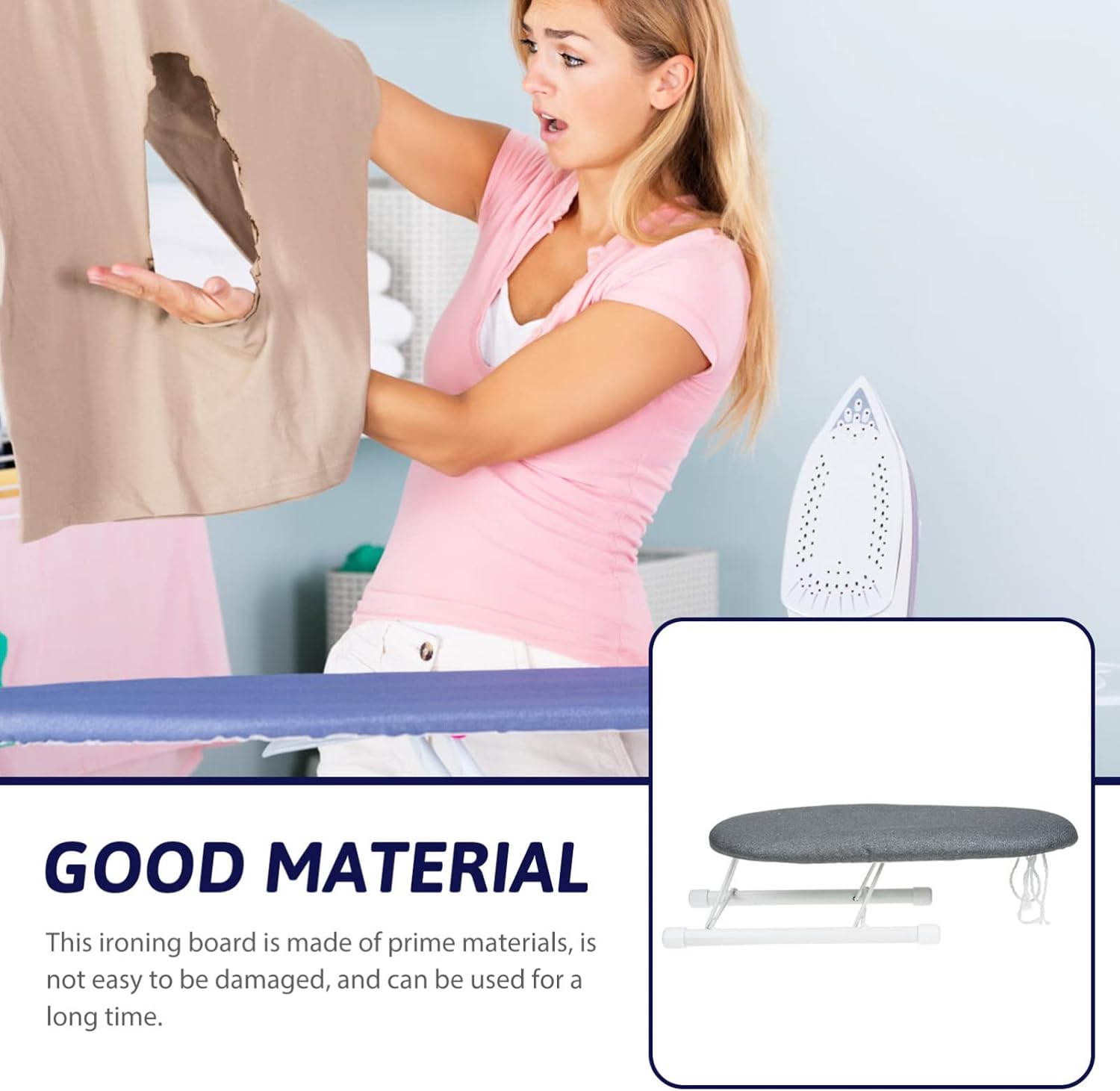 VOSAREA Ultimate Travel Ironing Pad Flat Ironing Solution for Small Spaces