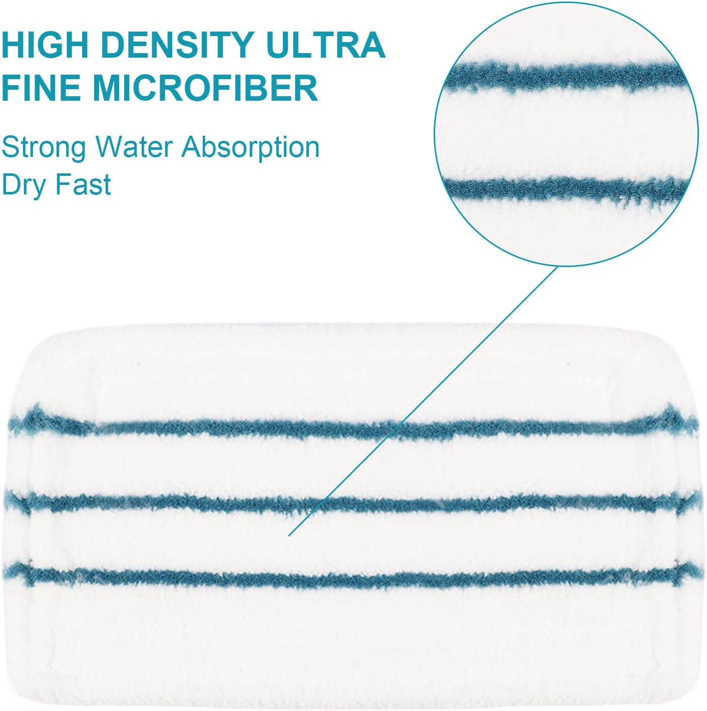 4-Piece Replacement Steam Mop Pads for BlackDecker Steam Mops