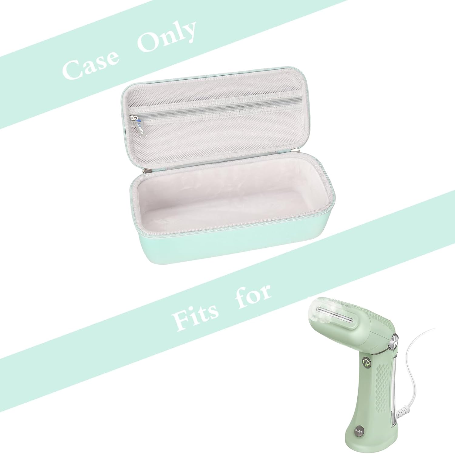 Mint Green Travel Carrying Case for Conair Handheld Garment Steamer