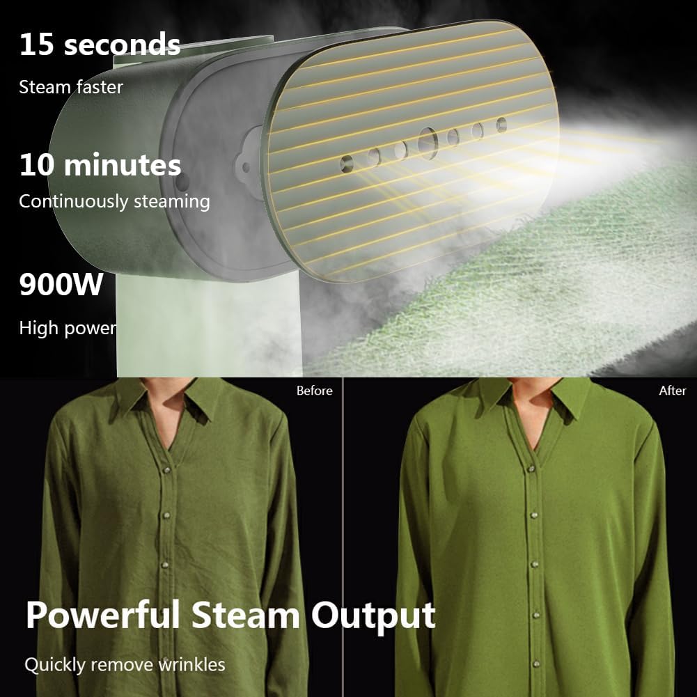 G6 Travel Steamer Fast Wrinkle Removal 900W Steam Power Compact Portable