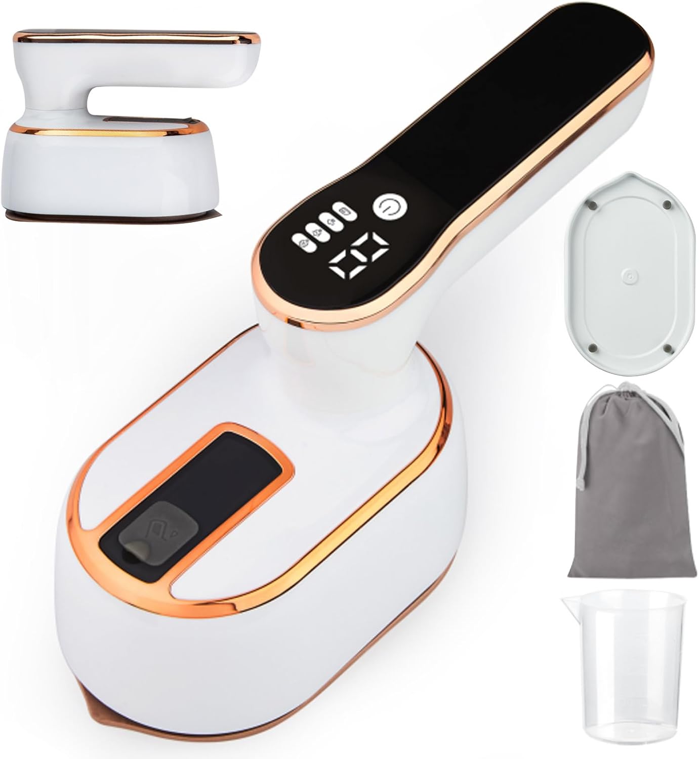 Tenhitoys Travel Steamer Iron Quick Steam LED Display 100ml Tank