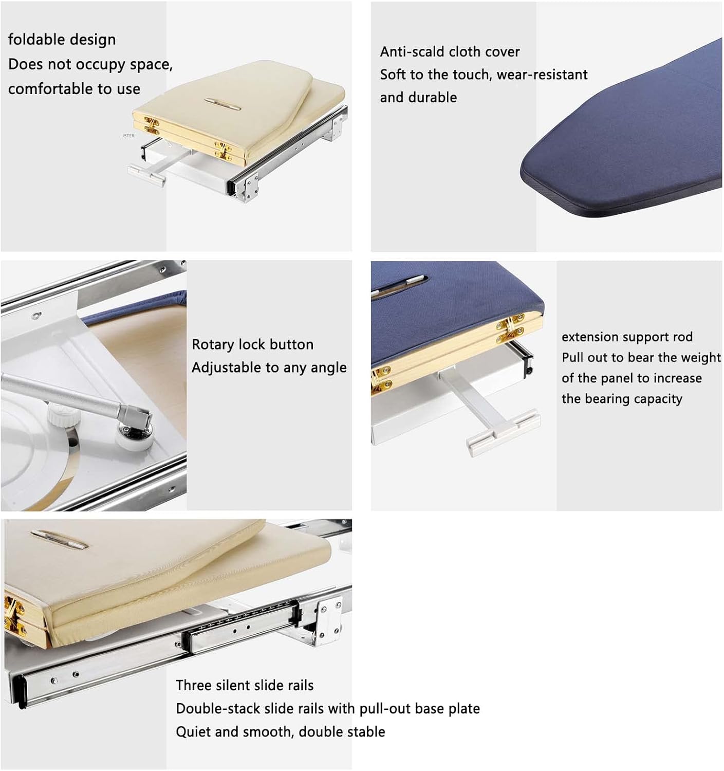 Foldable Ironing Board for Small Spaces