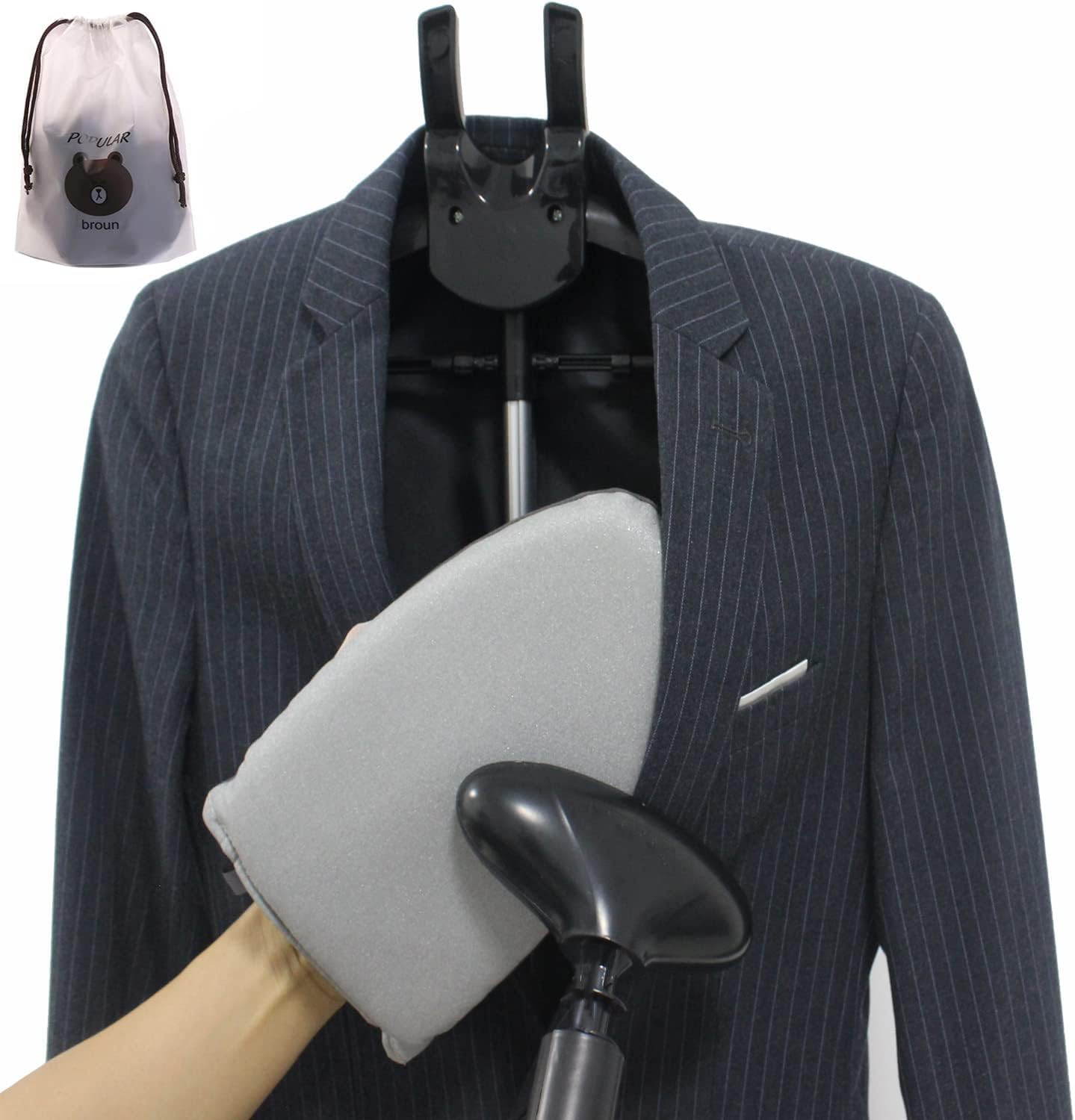 TONINT Garment Steamer Gloves and Hanger Set