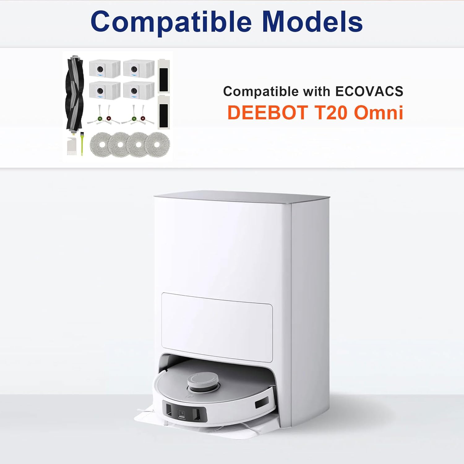 17-Piece Replacement Kit for ECOVACS DEEBOT T20 Omni Robot Vacuum