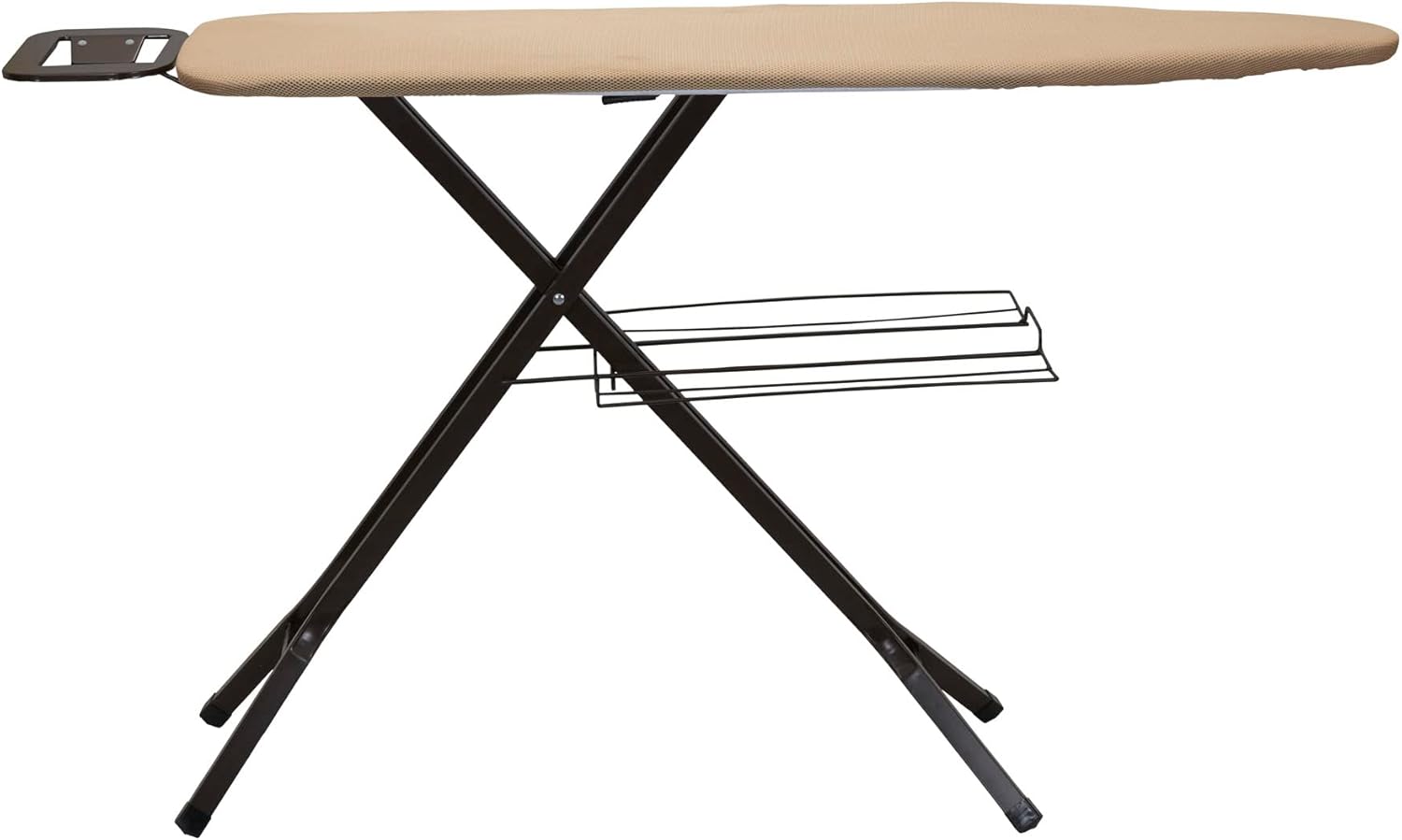 High-Quality Mesh Steel Top Ironing Board with Silver Finish