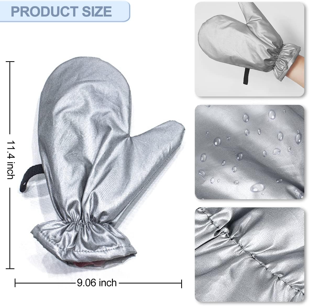 3-Piece Garment Steamer Gloves Heat-Resistant Anti-Steam Protection for Steamers