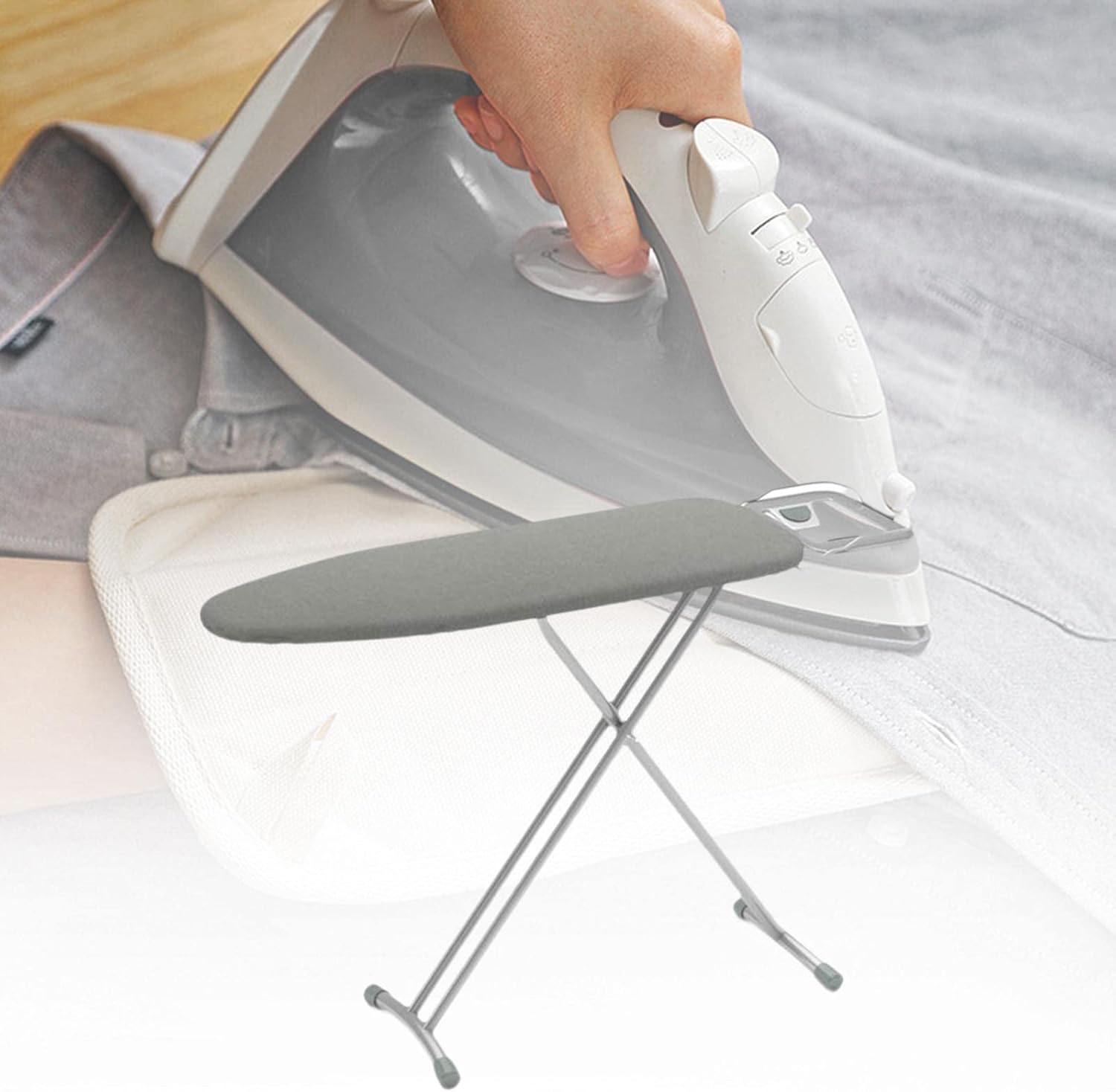 Easy to Use Folding Ironing Board for Home Laundry Room