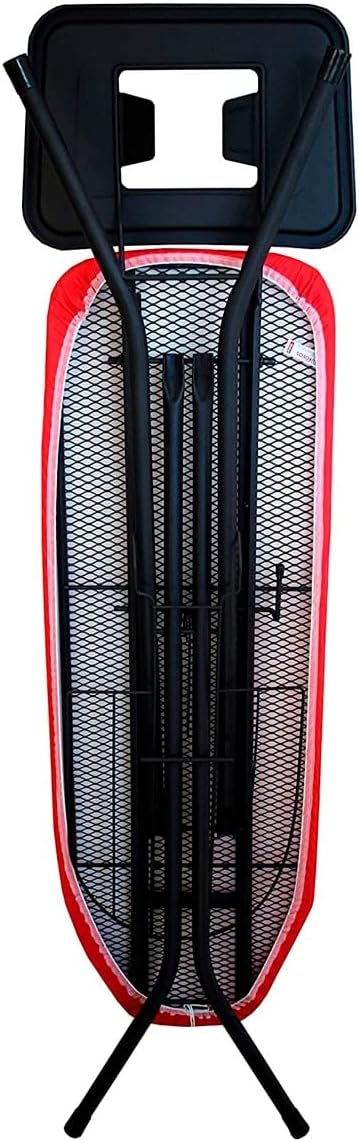 FOLDING IRONING BOARD WITH IRON REST