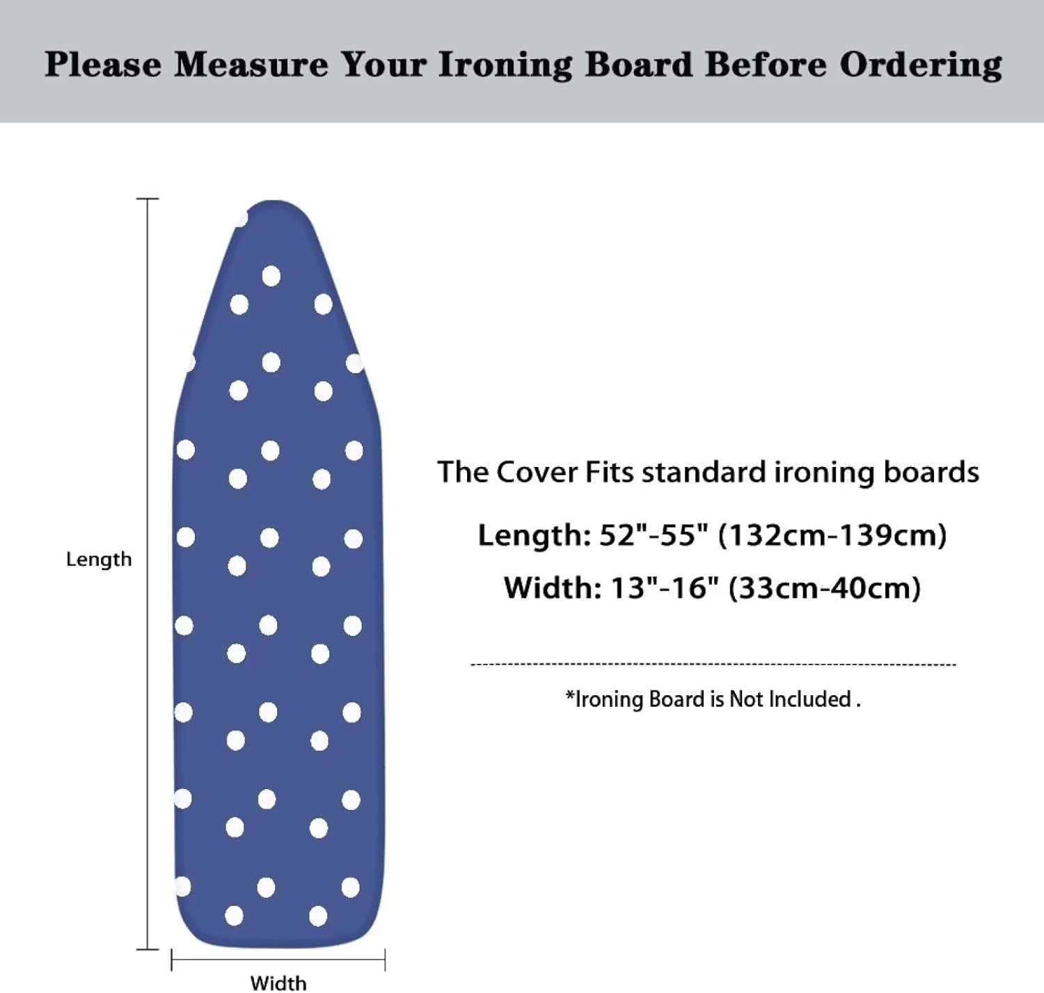 Organized Cozy Soft Ironing Board Cover for Home Use