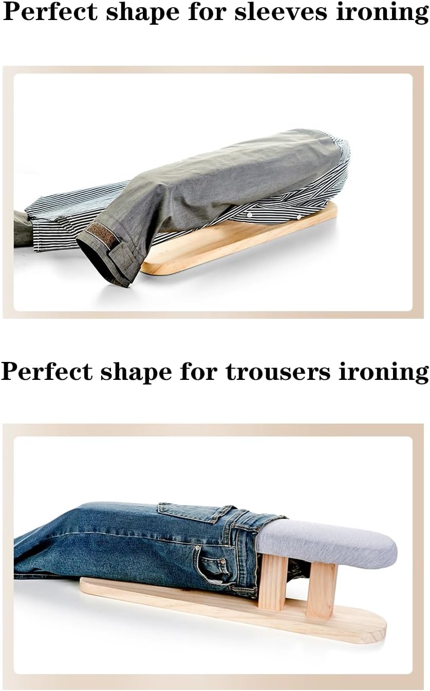 JELIMATE Portable Ironing Board with Padded Cushion