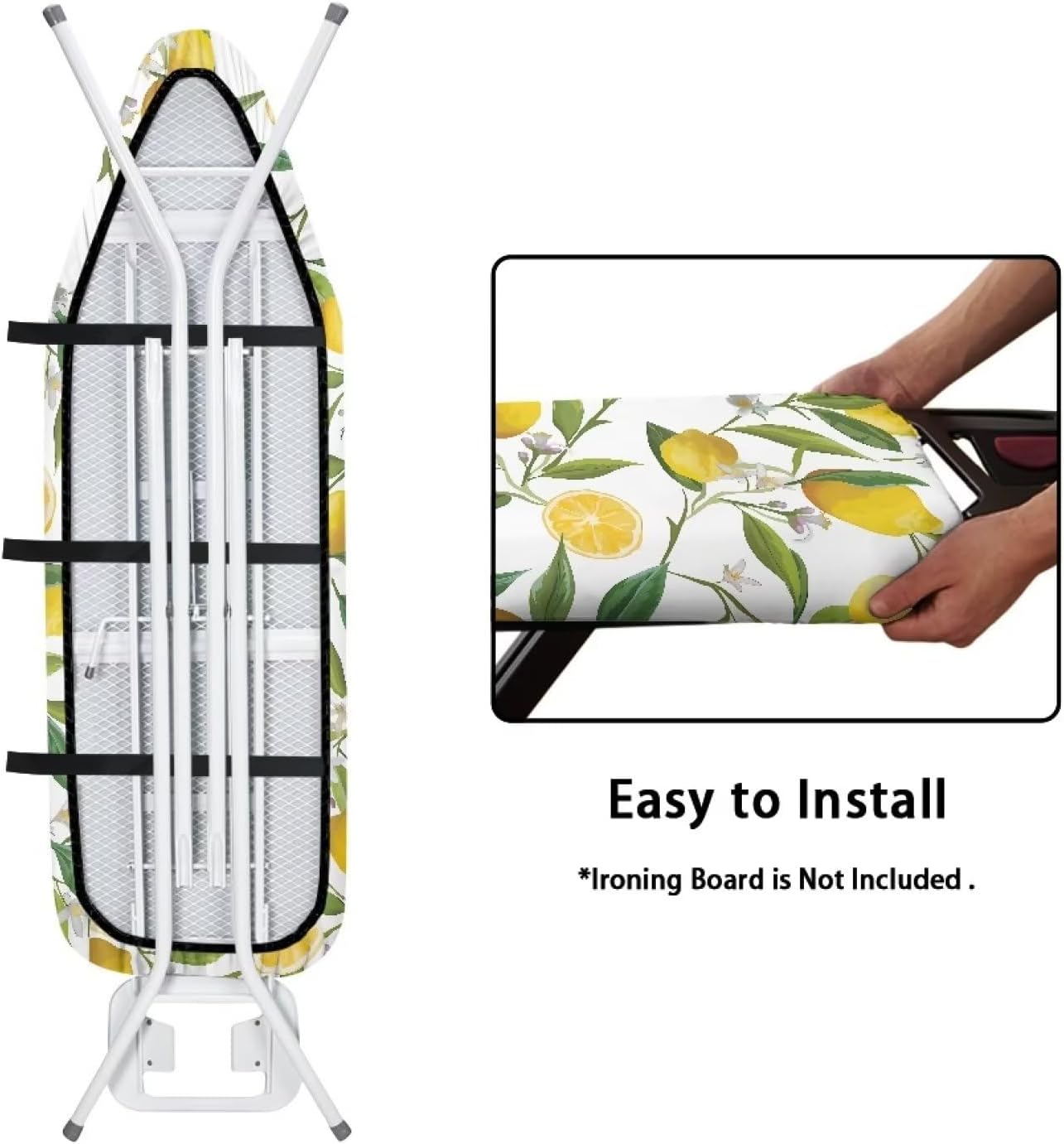 Stain-Resistant Lemon Iron Board Cover