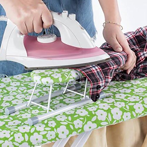 110x31x86cm Folding Ironing Board with Plant Pattern
