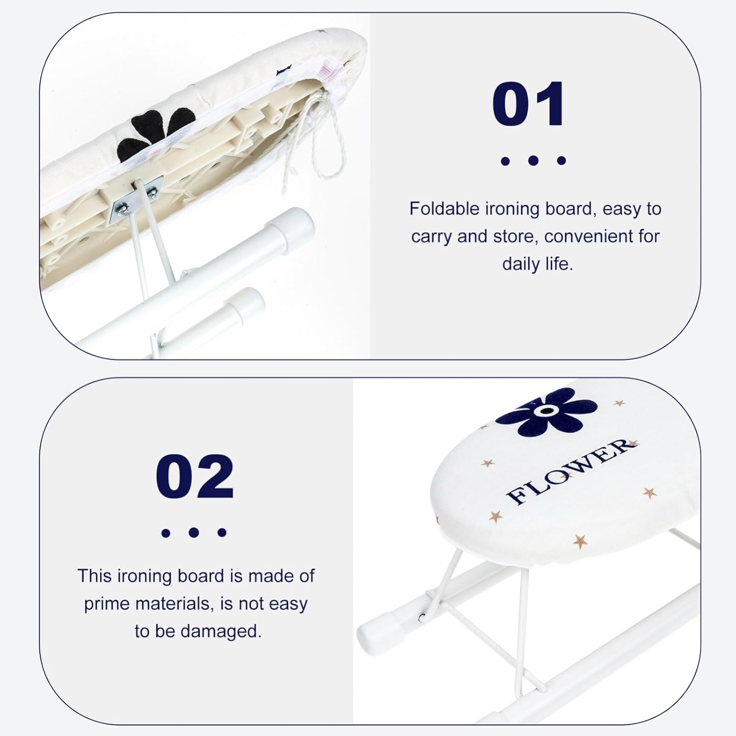 Holibanna Folding Ironing Board Compact Portable