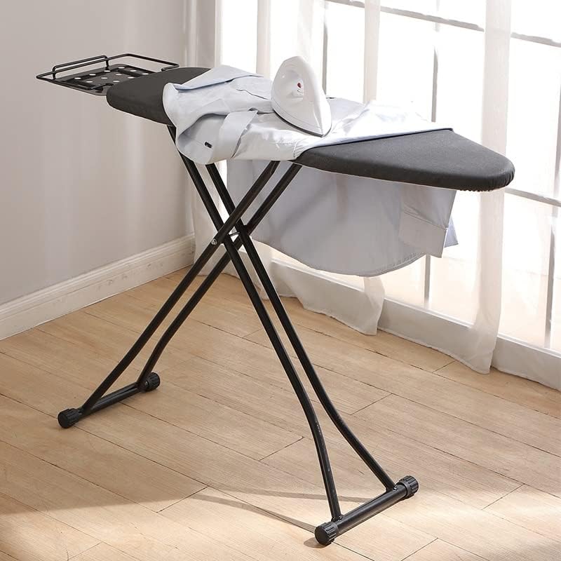 ZHDBD Black Folding Ironing Board Height Adjustable X-shaped Design