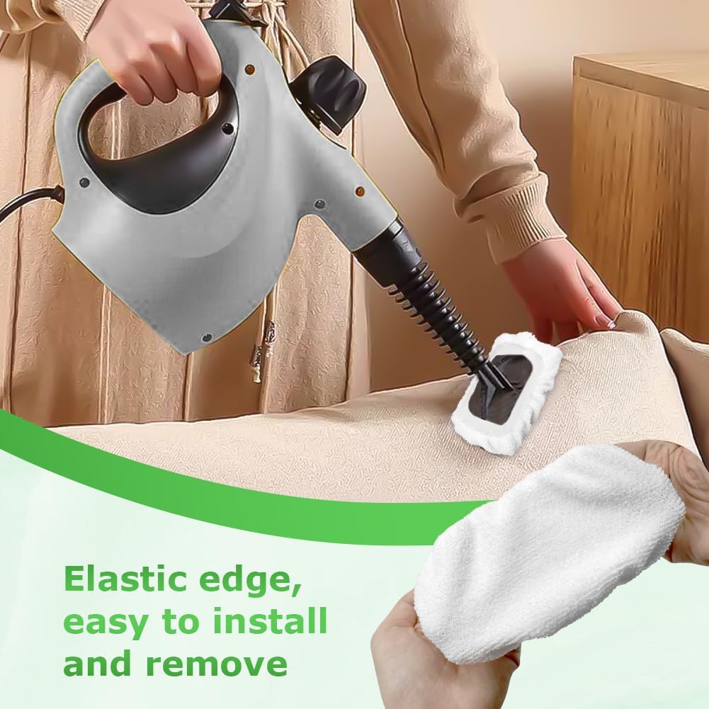 10-Piece Set of Durable Steam Mop Pads for Handheld Steam Cleaner