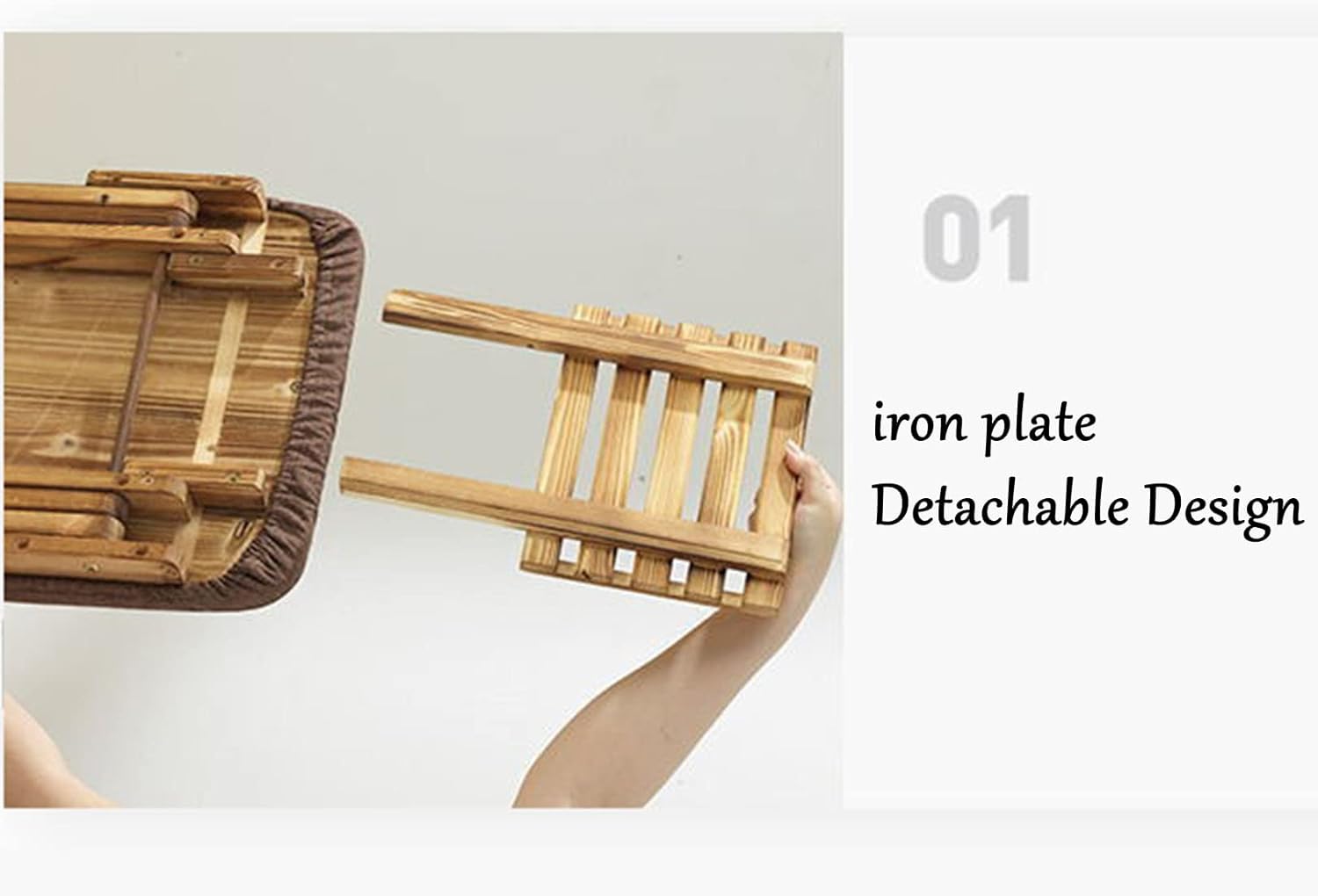 Solid-Wood Adjustable Ironing Board for Small Spaces
