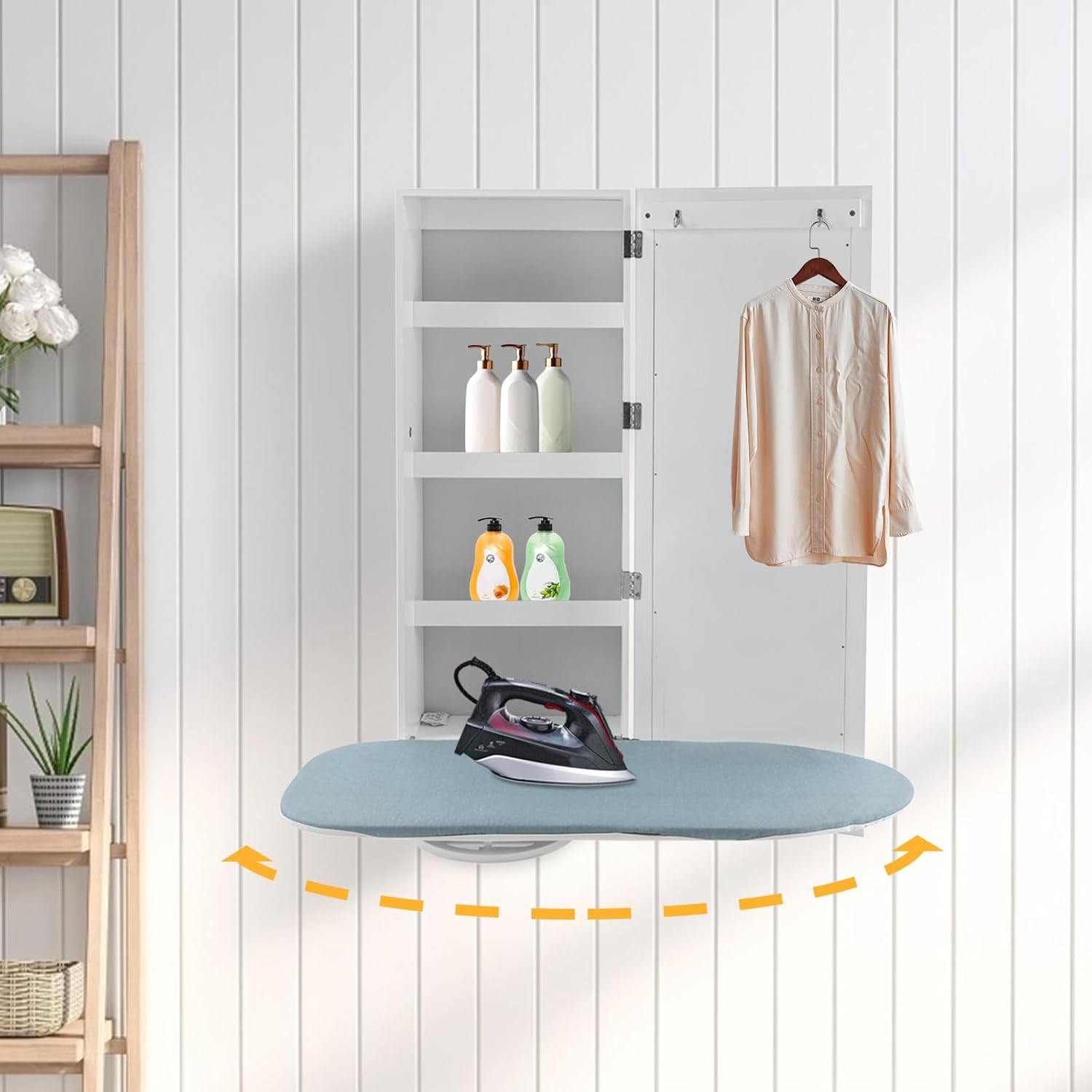 Durable Wall-Mount Ironing Board