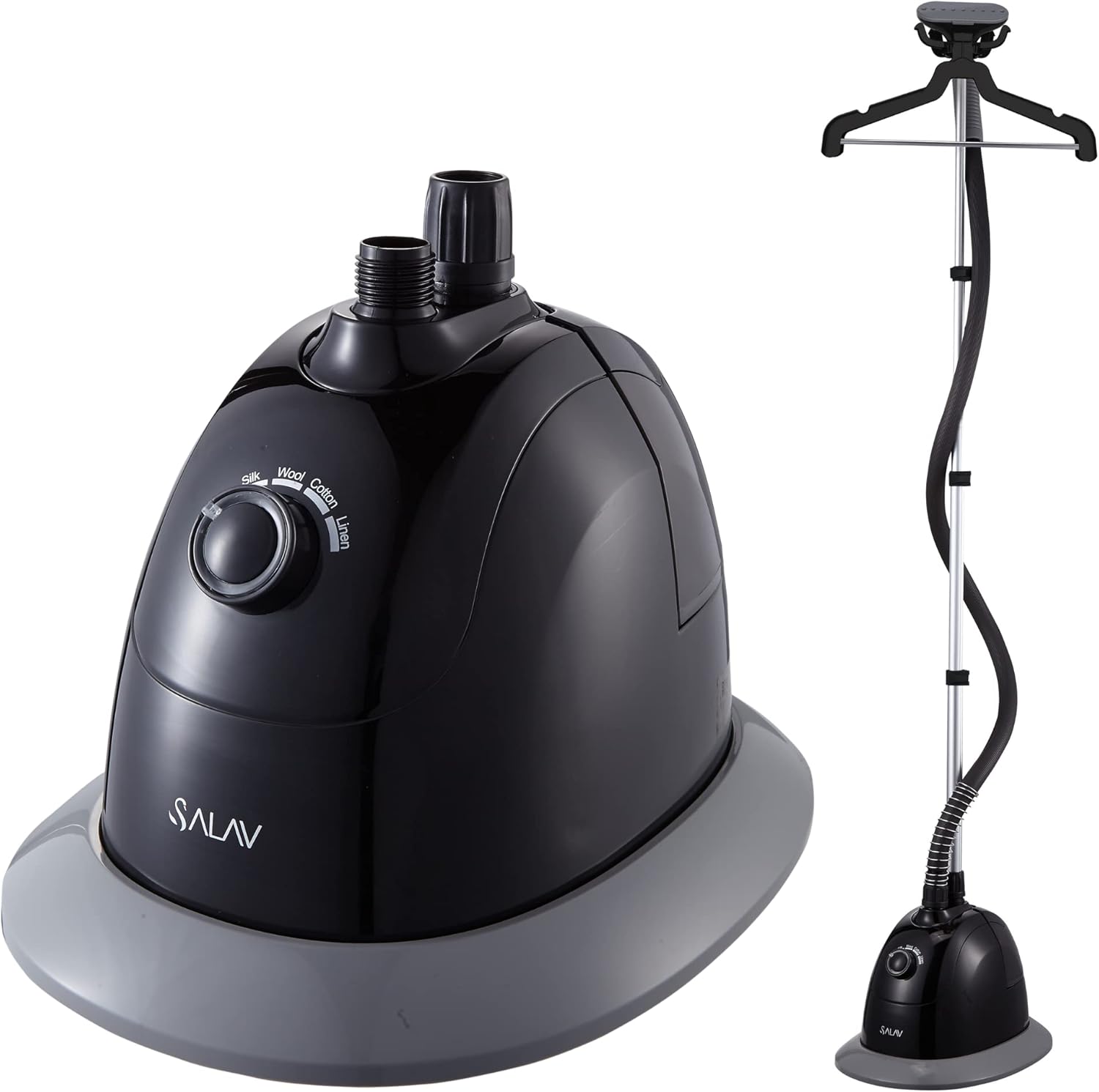 SALAV Garment Steamer with 1500W Power and 4 Steam Settings Black